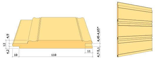 Allmogepanel 12x120