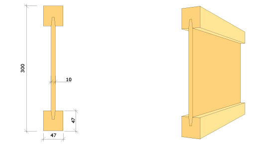 Lättbalk 47x300