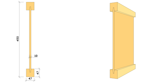Lättbalk 47x450
