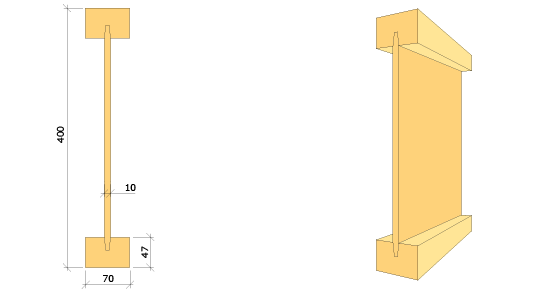 Lättbalk 70x400