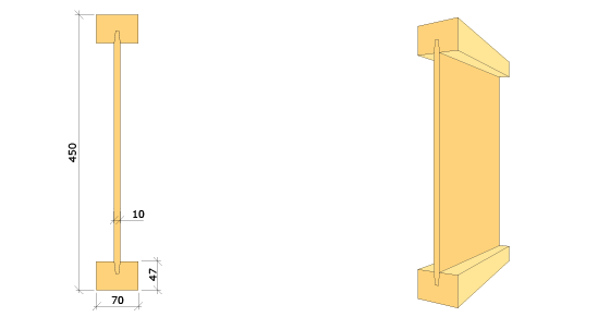 Lättbalk 70x450