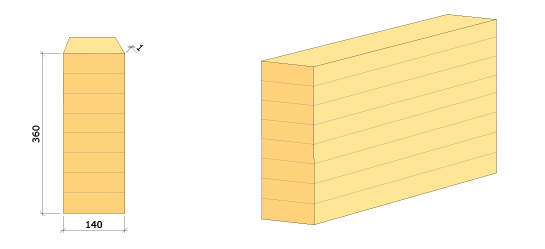 Limträbalk 140x360
