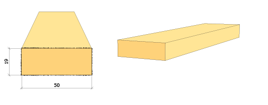Sågat virke 19x50