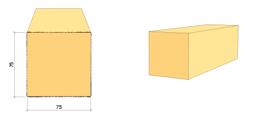 Sågat virke 75x75