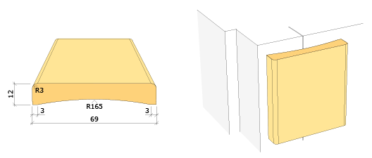 Foderlist 12x69