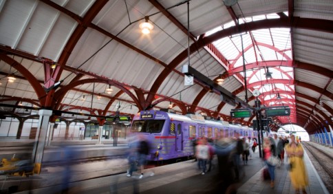 Malmö Centralstation. Banhall byggd 1923