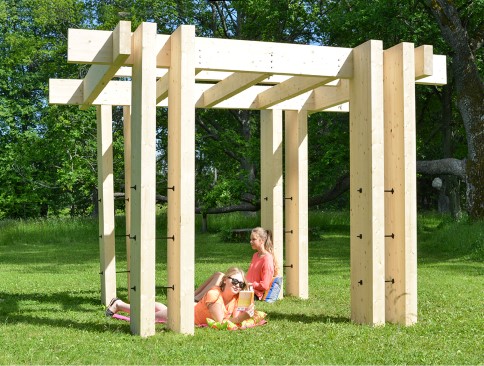 Pergola i limträ