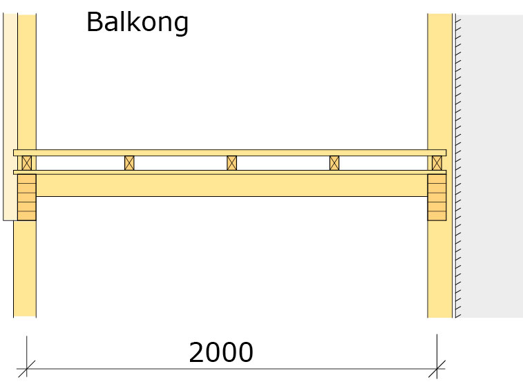 Konstruktion för utrymningsväg