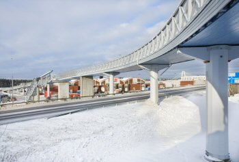 Tvärspänd plattbro - gång- och cykelbro Tvärspänd plattbro - gång- och cykelbro